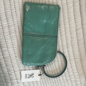 HOBO Aqua Leather Wristlet